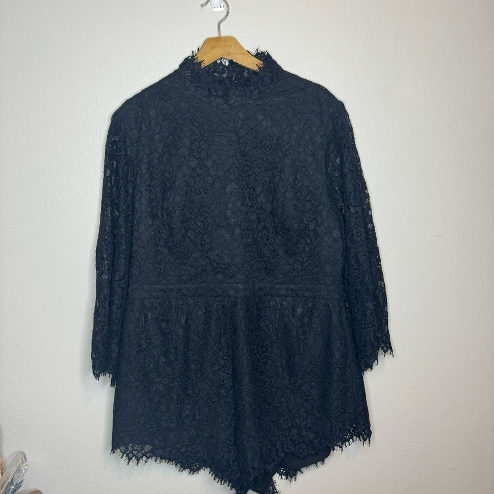 Fame And Partners The Tawny Romper Black Lace - Picture 4 of 16